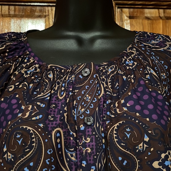 NWOT Banana Republic Paisley Tunic - Picture 3 of 8